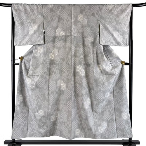 Kimono giapponese komon grigio - giapponese,