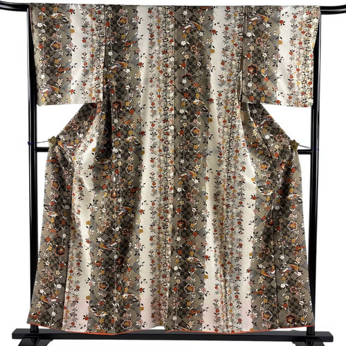 Kimono giapponese komon crema - kimono,