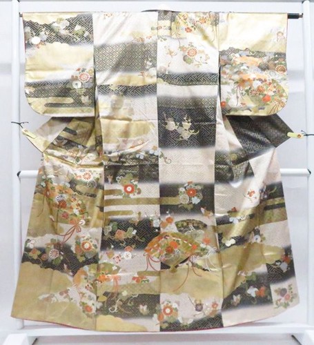 Kimono giapponese homongi oro - giapponese,