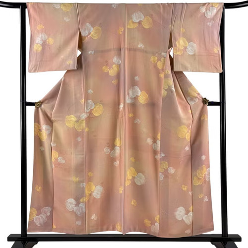 Kimono giapponese komon rosa - komon,