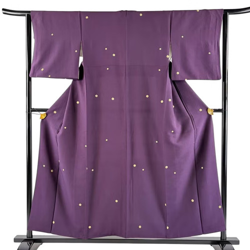 Kimono giapponese komon viola - giapponese,